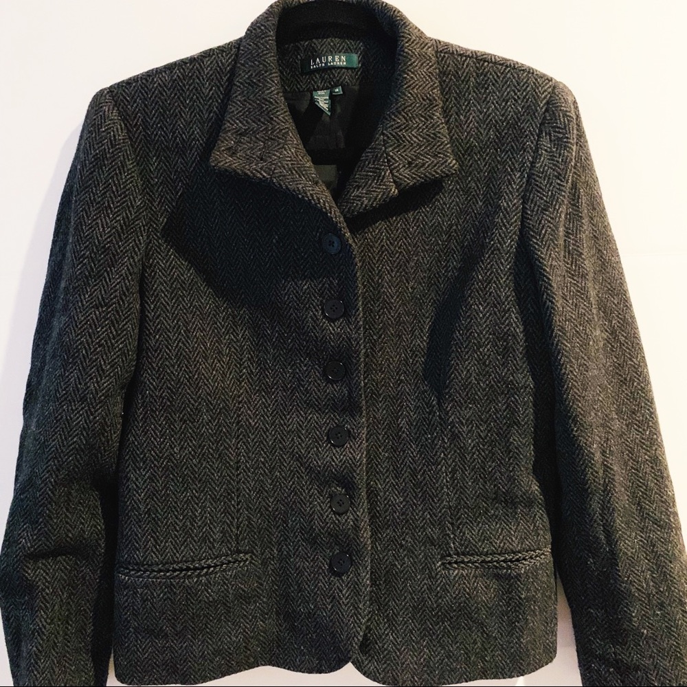 Lauren Ralph Lauren Black Gray Jacket Sz. 14